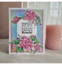 Kaart - Ik ben geschrokken (bloemen)