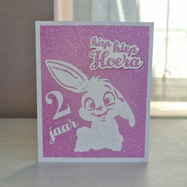 Wenskaart - Hiep hiep hoera (bewegend)