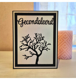 Kaart - gecondoleerd (boom)