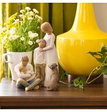 Willow Tree beeldje Love My Dog (donkergekleurd)