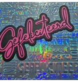 Wenskaart - Gefeliciteerd (holografisch relief)