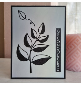 Kaart -  Gecondoleerd (mat holografisch)