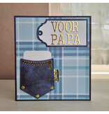 Wenskaart - Voor papa (met echte pocket)