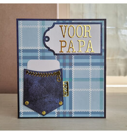 Kaart - Voor papa (met echte pocket)