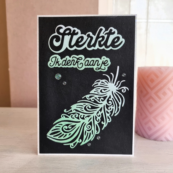 Wenskaart - Sterkte, ik denk aan je