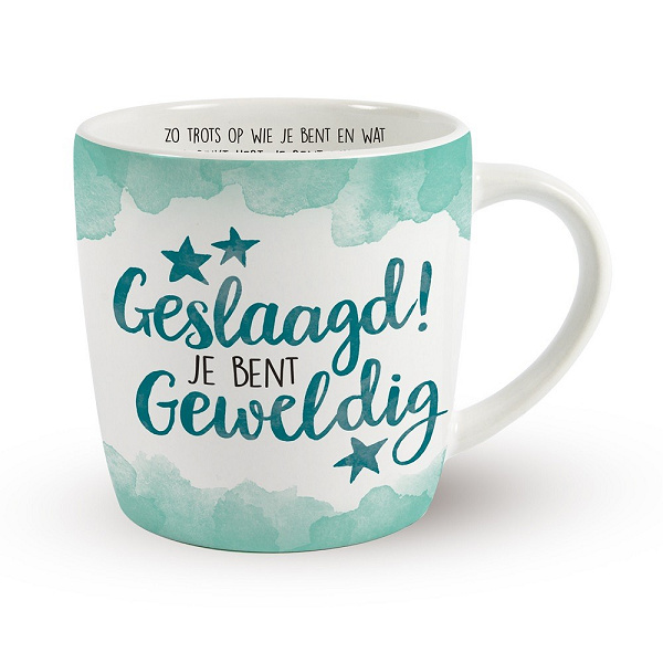 Mok - Geslaagd! Je bent geweldig!
