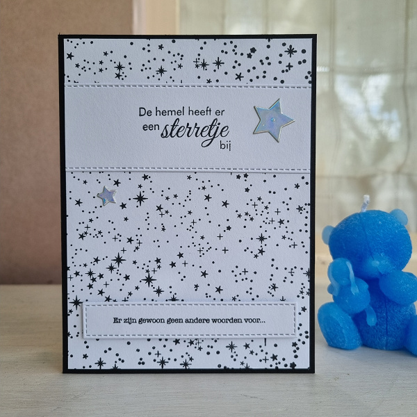 Wenskaart - De hemel heeft er een sterretje bij