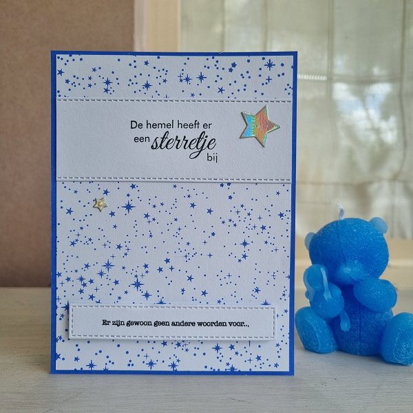Wenskaart - De hemel heeft er een sterretje bij