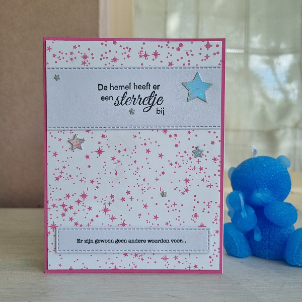 Wenskaart - De hemel heeft er een sterretje bij