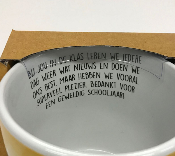 Mok - Bedankt voor het schooljaar
