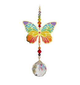 Suncatcher vlinder (glas in lood)