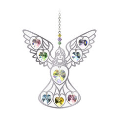 Suncatcher grote engel met hartjes