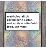 Wenskaart - hartelijk gefeliciteerd (relief bloemen)