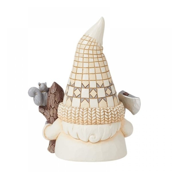 White Woodland Lumberjack Gnome