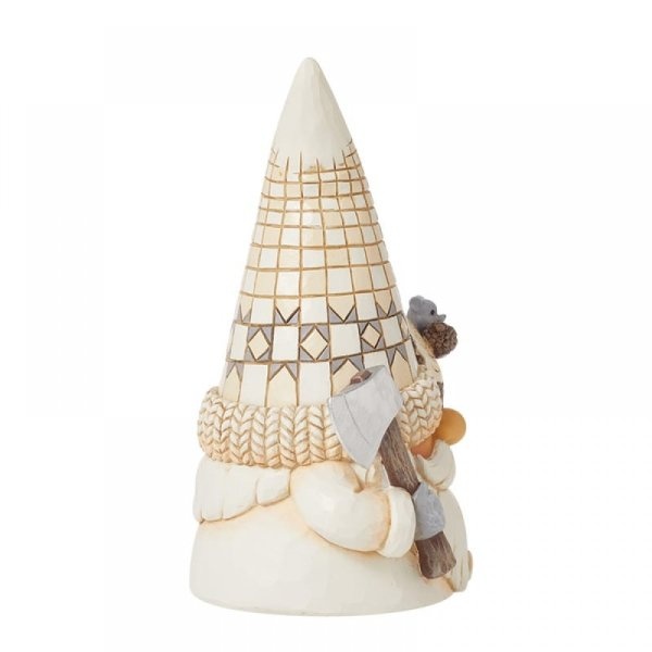 White Woodland Lumberjack Gnome