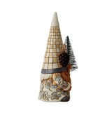 Jim Shore White Woodland Gnome with Sisal Tree