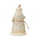 Jim Shore White Woodland Carved Santa - kerstman
