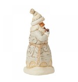 Jim Shore White Woodland Carved Santa - kerstman