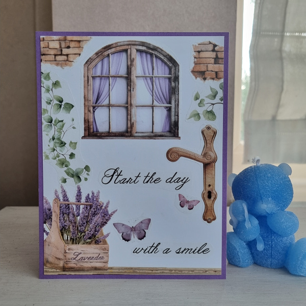 Wenskaart - Start the day with a smile