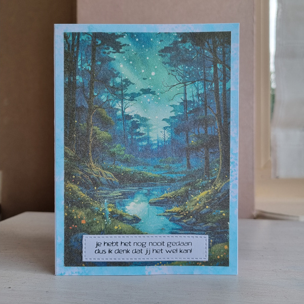 Wenskaart - Je hebt het nog nooit gedaan, dus ik denk dat jij het wel kan!