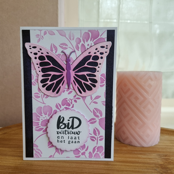 Wenskaart - Bid, vertrouw en laat het gaan