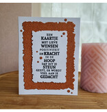 Wenskaart - Een kaartje met lieve wensen...