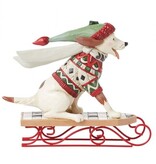 Jim Shore Dog on a Sled