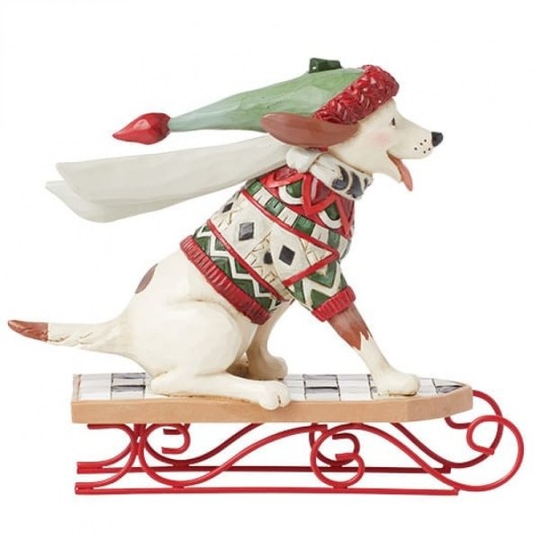 Jim Shore Dog on a Sled