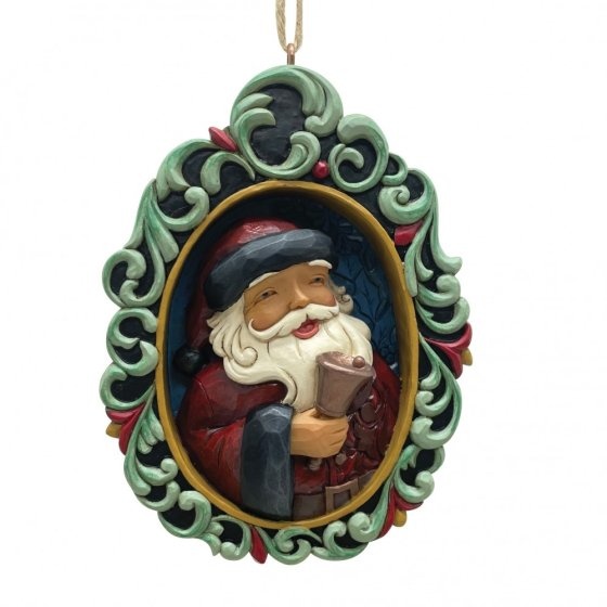 Jim Shore Holiday Manor Santa Ornament- kersthanger