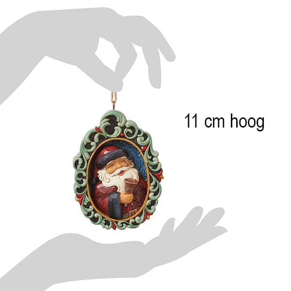 Jim Shore Holiday Manor Santa Ornament- kersthanger