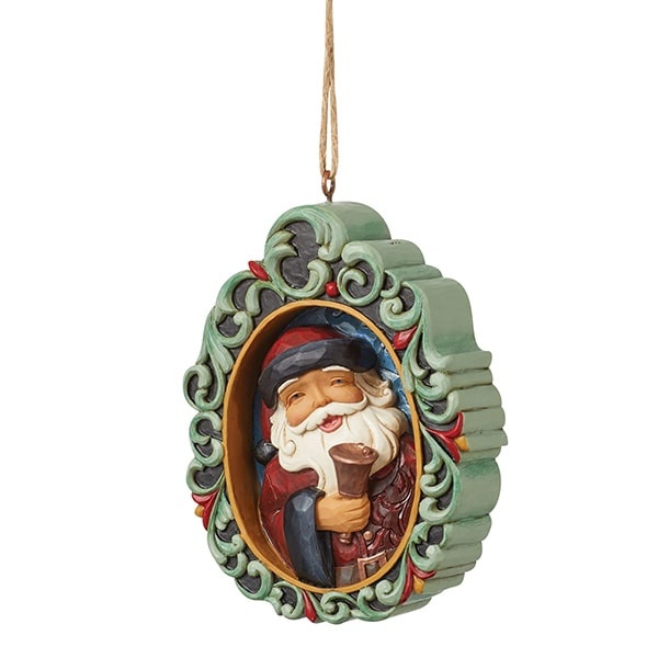 Holiday Manor Santa Ornament- kersthanger