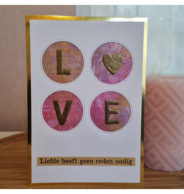 Kaart - Love, liefde heeft geen reden nodig