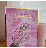Wenskaart -  Cheers (champagne)