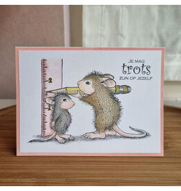 Kaart - Je mag trots op jezelf zijn (muisjes)