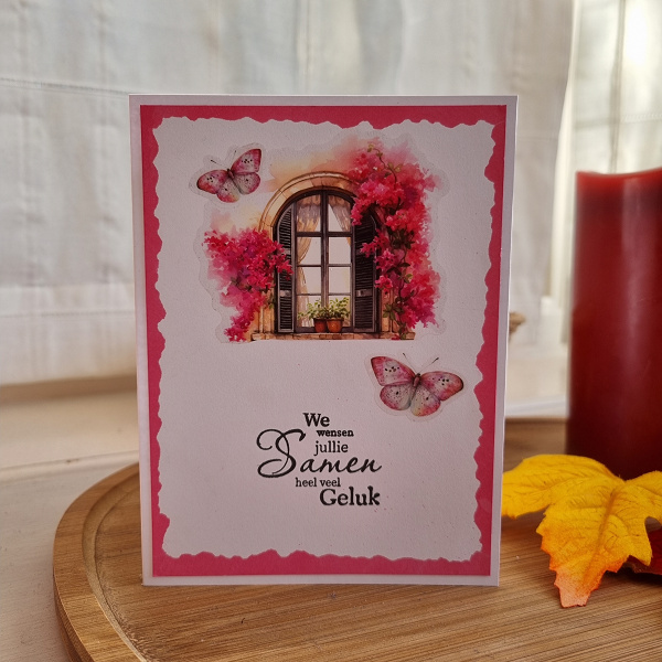 Wenskaart -  We wensen jullie samen heel veel geluk