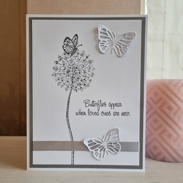 Wenskaart -  Butterflies appear when loved ones are near