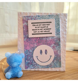 Kaart - Geluk zit hem niet in dit kaartje...