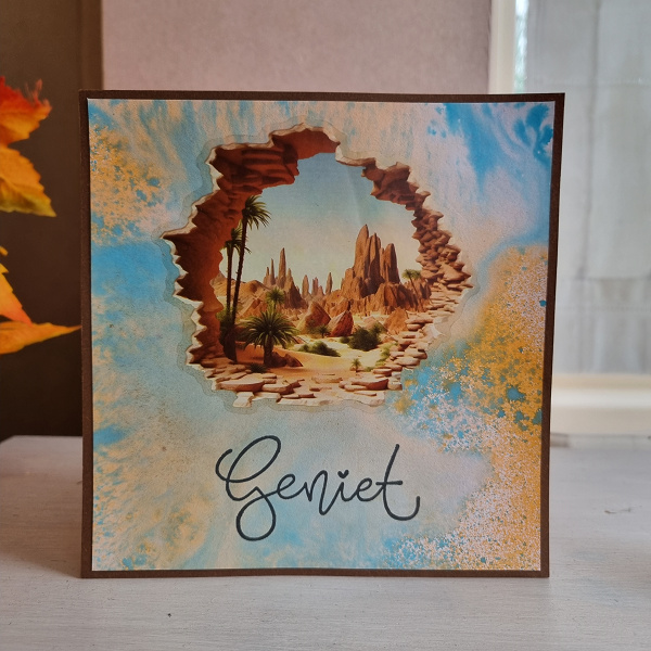 Wenskaart -  Geniet (diverse soorten)