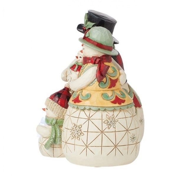Jim Shore Highland Glen Snowmen Family - verlicht