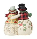 Jim Shore Highland Glen Snowmen Family - verlicht