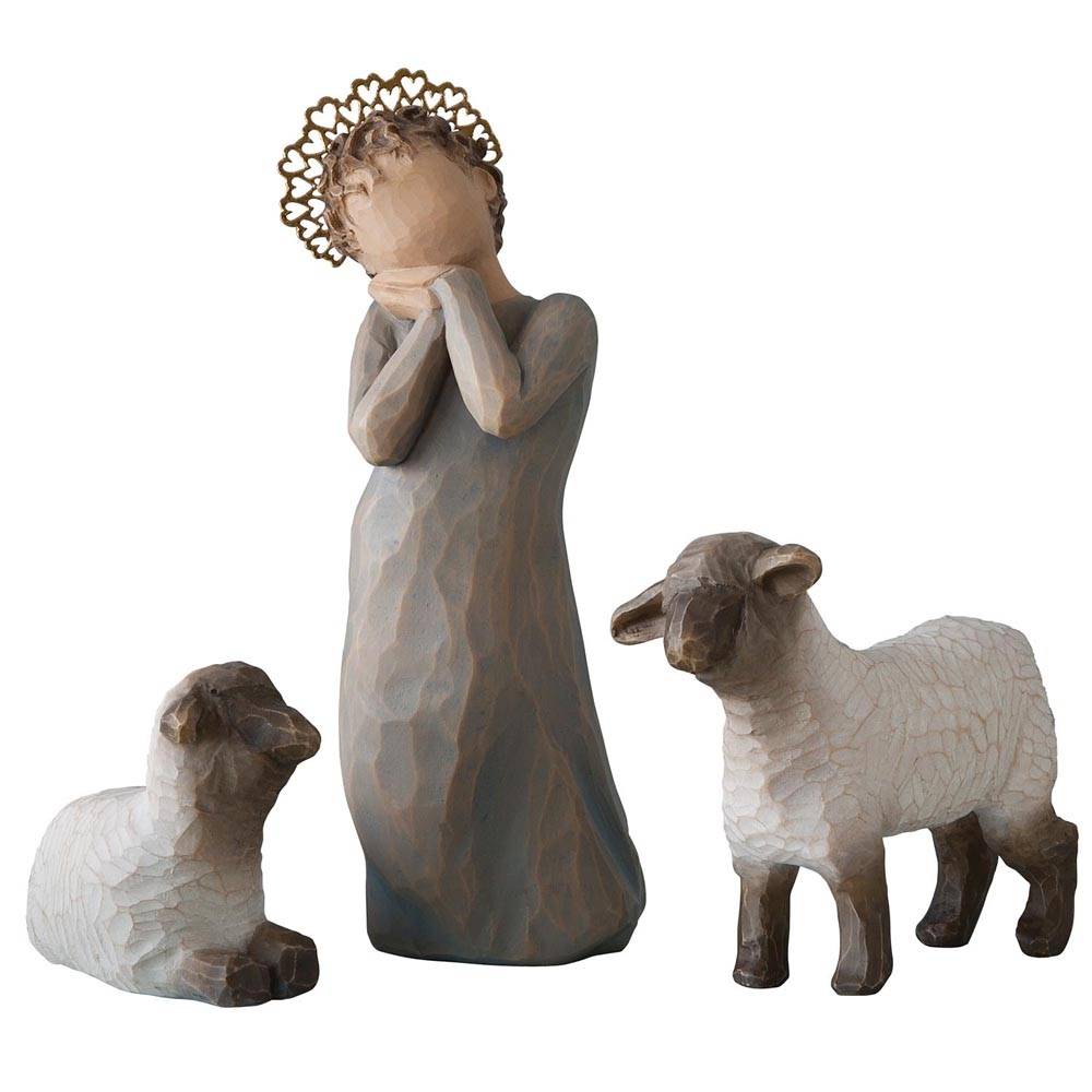 Willow Tree kerstbeeldje Little Shepherdess (Kleine Herderin)