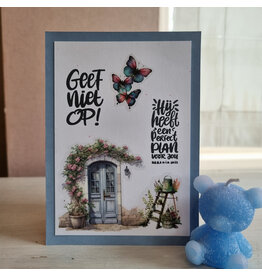 Kaart - Geef niet op! (blauw)