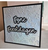 Kerstkaart - Fijne feestdagen (zilver)