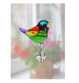 Suncatcher glazen vogel (keuze uit verschillende kleuren)