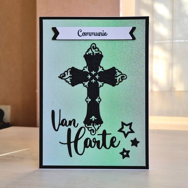 Wenskaart - Communie, van harte