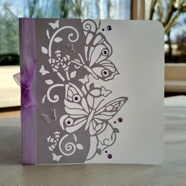 Wenskaart - vlinders (perkament)