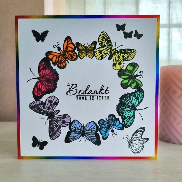 Wenskaart - Bedankt voor je steun
