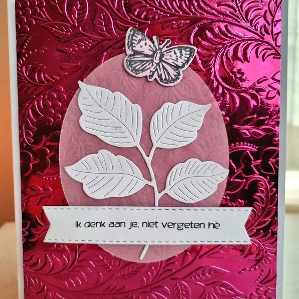 Wenskaart - Ik denk aan je, niet vergeten hè