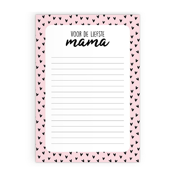 Groot notitieblok - Voor de liefste mama
