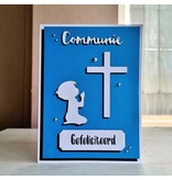Wenskaart - Communie, gefeliciteerd (jongen)
